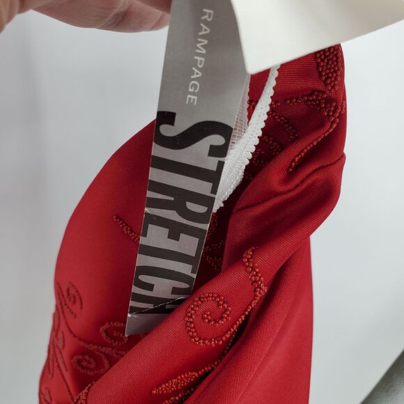 NWT Vintage Rampage Y2K Evening Glam Romantic Red Carpet Holiday Prom Dress 9 - Picture 15 of 15